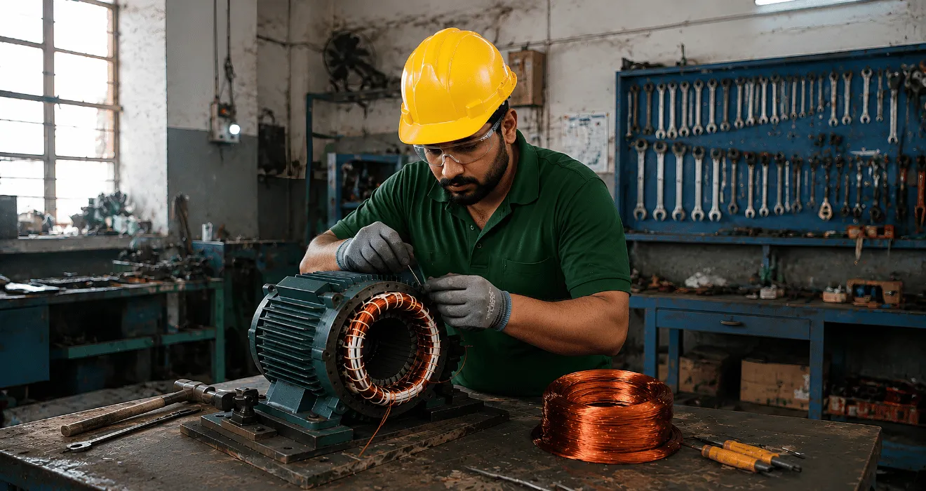 AC DC Motor Winding